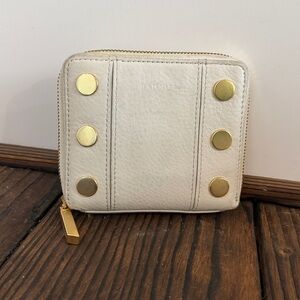 Hammitt White and Gold Wallet